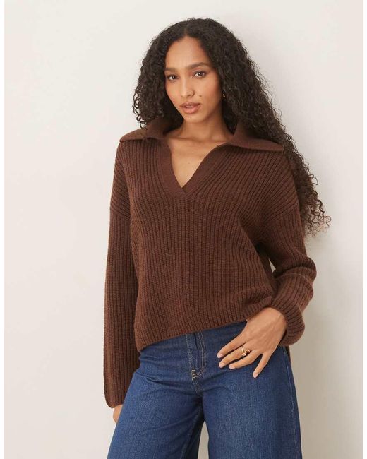 Barbour Brown Robyn Knitted Jumper