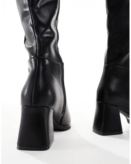 SEQWL Wide Fit Multicolor – kniehohe stiefel