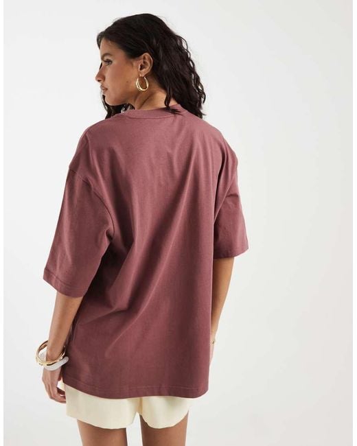 Adidas Originals Red Essential Oversized T-shirt