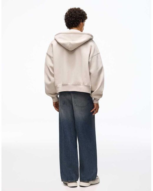 Bershka Blue Super baggy Jeans for men
