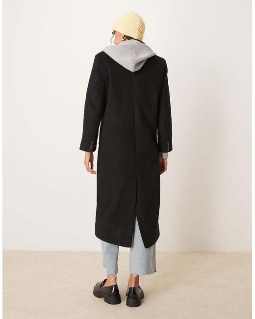 Abercrombie & Fitch Natural Double Breasted Long Coat