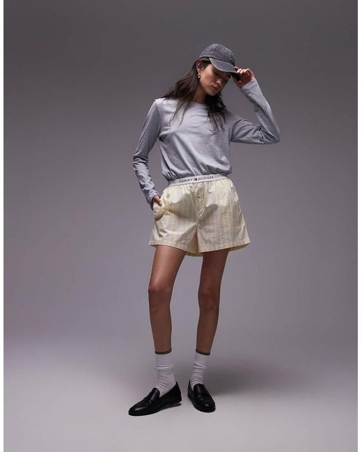 Tommy Hilfiger Gray Poplin Boxer Shorts