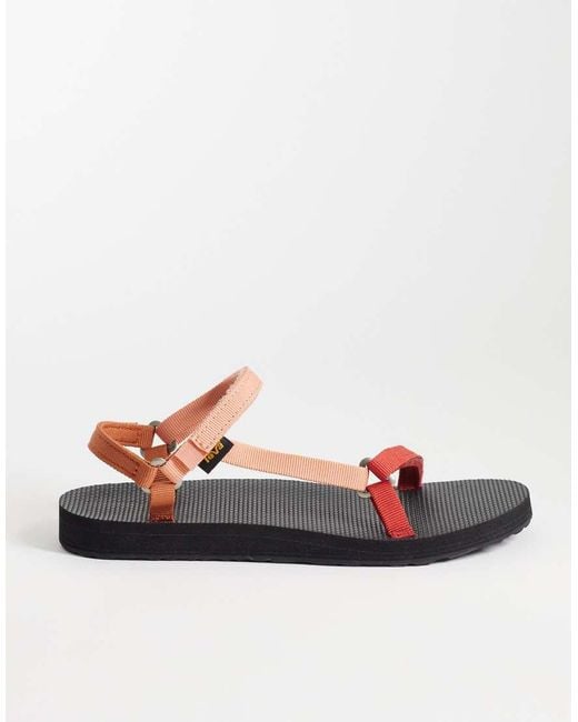 Teva White Original Universal Slim Sandals