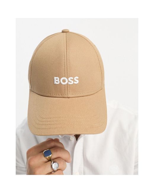 BOSS by HUGO BOSS Boss Orange Zed Logo Baseball Cap in White for Men | Lyst  Australia