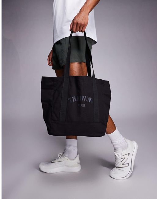 4505 Blue Training Club Canvas Gym Tote Bag for men