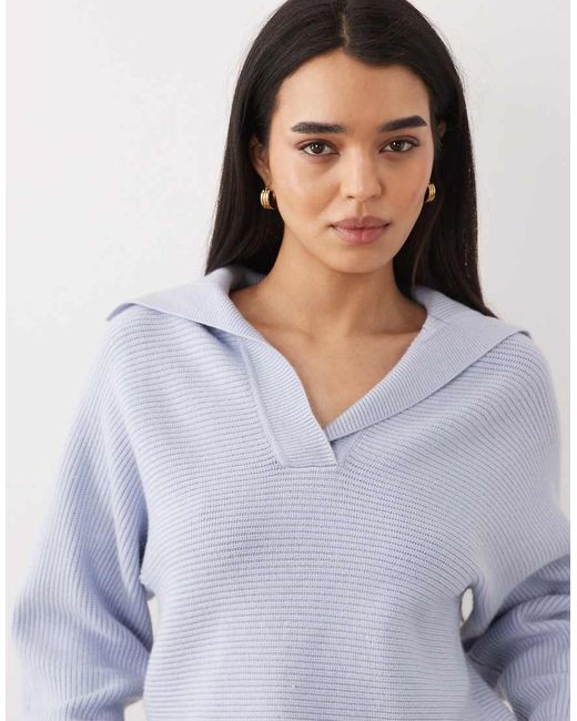 Mango Gray V Neck Knitted Jumper