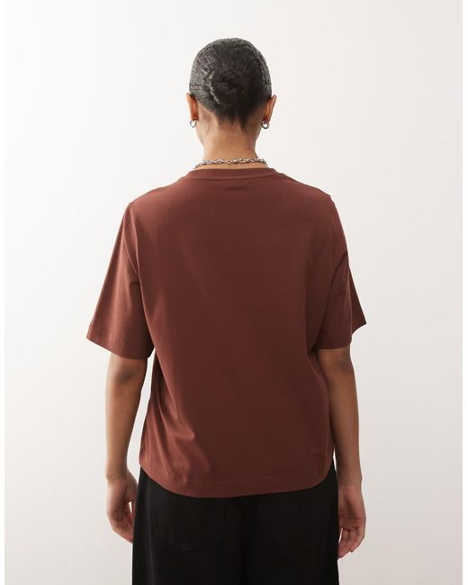 Weekday Brown Perfect Boxy T-shirt