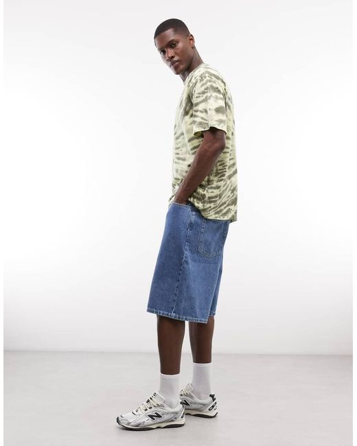 Element Blue Denim Jorts for men