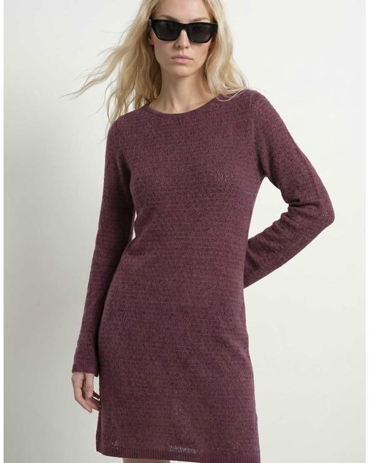 HYPEDROP Gebreide Jurk in het Purple