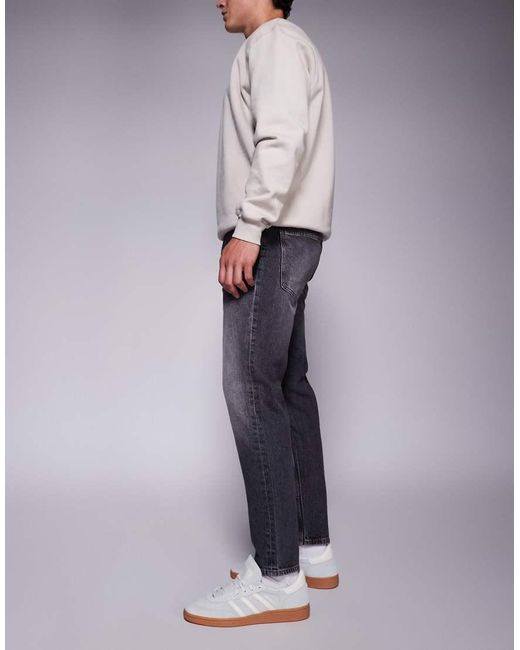 Jeans Affusolati Elasticizzati Lavaggio Chiaro di ASOS in Gray da Uomo