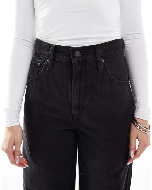 Levi's Black Cinch Waist baggy Jeans