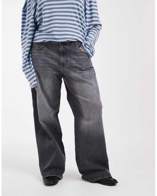ONLY Blue Juicy High Waist Wide Leg Jeans