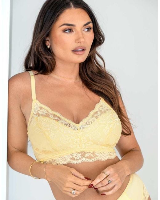 Pour Moi Brown Love To Lounge Lace And Modal Rib Non-Wired Bra B-G