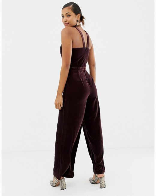 oasis velvet jumpsuit