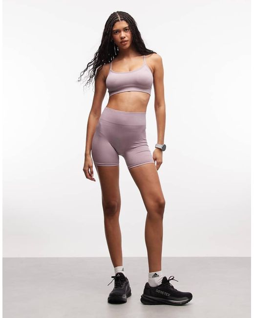 Adidas Originals White Adidas Training Essentials 4In Booty Shorts