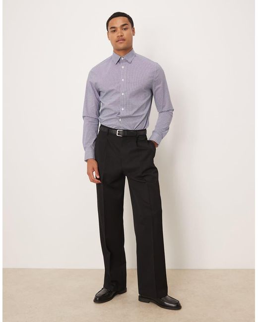 ASOS Blue Slim Fit Smart Shirt for men