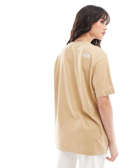 The North Face White – schweres oversize-t-shirt