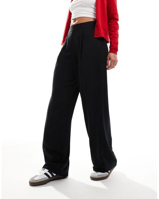 ASOS Red Relaxed Pull On Pants