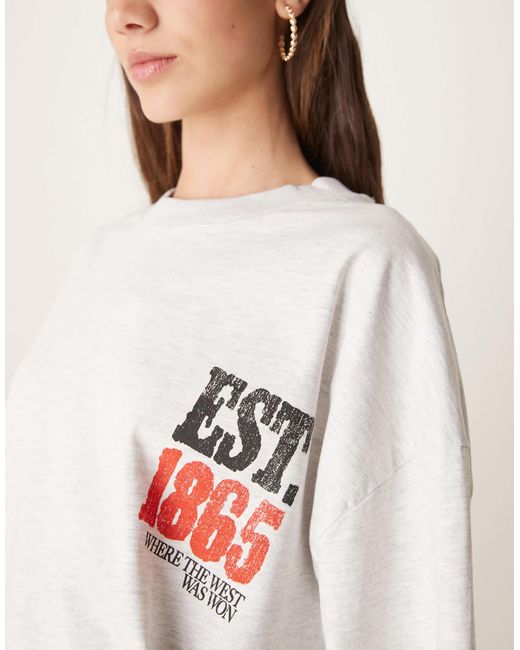 ASOS White Oversized T-shirt With Arizona Rodeo Graphic