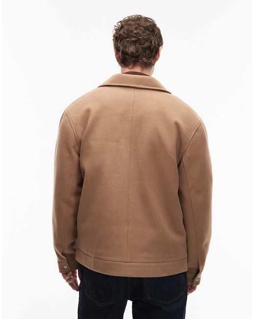 ASOS Natural Bomber Jacket for men