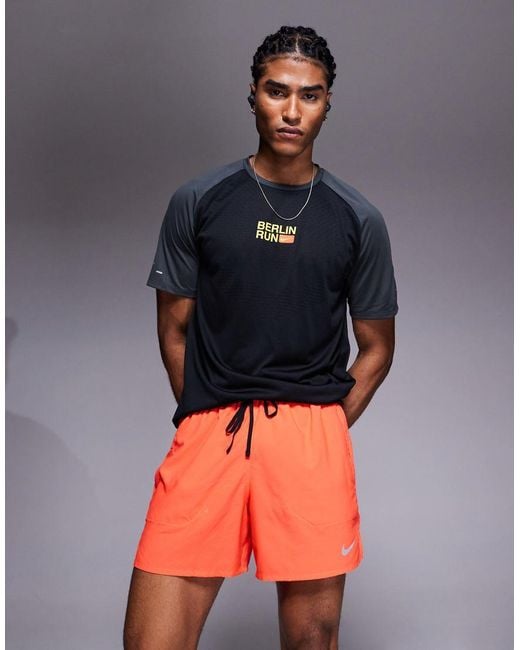 Nike Red Dri-Fit Stride 5 Inch Shorts for men