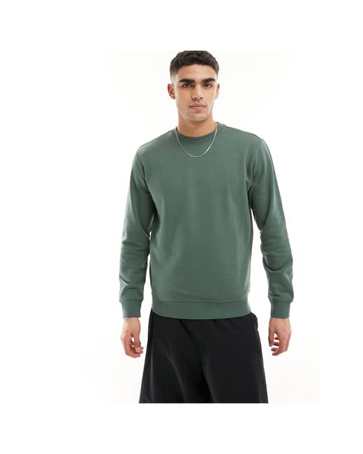 Weekday Green Sweatshirt for men