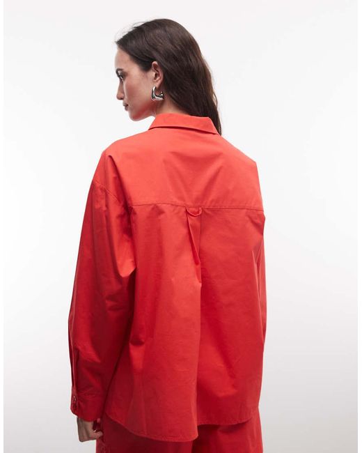 ASOS Red Oversized Shirt