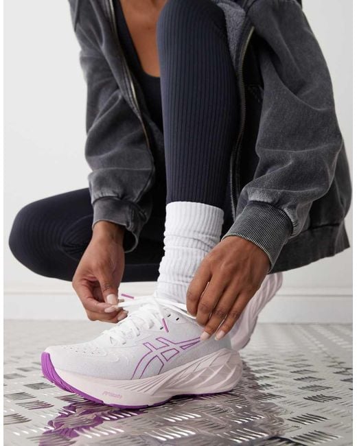 Pink asics trainers sale