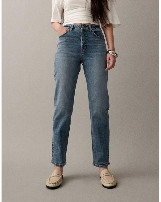 ASOS Blue Slim Fit Mom Jeans