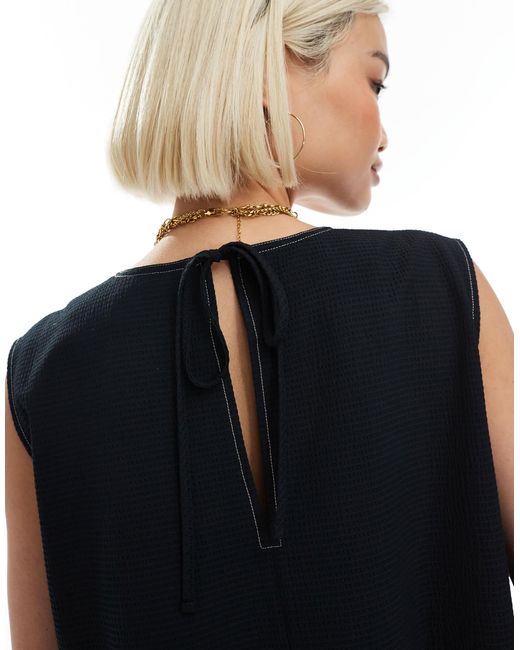 ASOS Black – ärmelloses schößchenoberteil