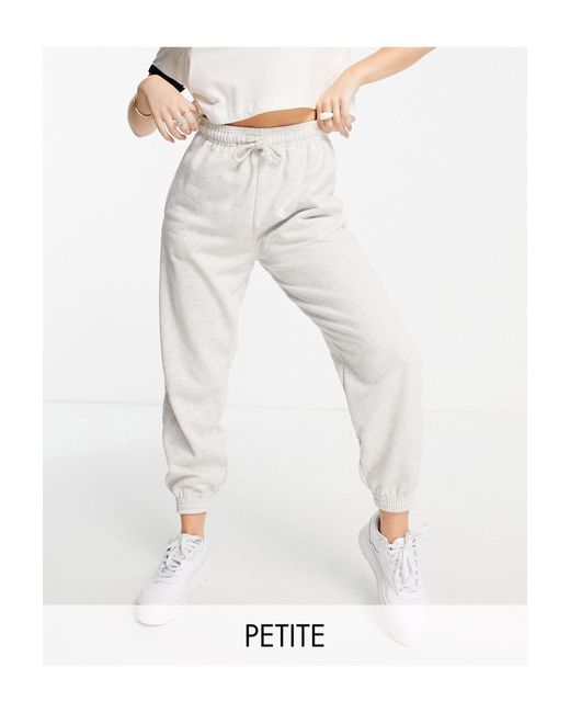 TOPSHOP Petite Oversized 90s joggers in Gray | Lyst