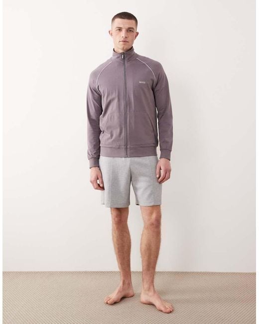Boss Purple Mix & Match Lounge Jacket for men