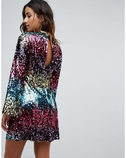 miss selfridge sequin dress
