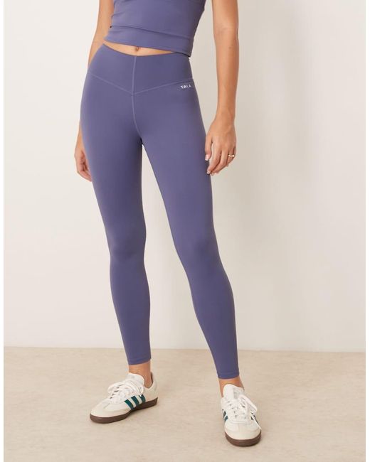 Leggings Azules Con Cinturilla De Pico Skinluxe De Tala de color Blue