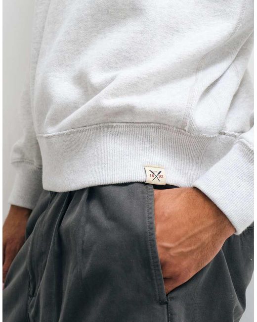 Abercrombie & Fitch Gray Essential Crew Neck Sweatshirt for men