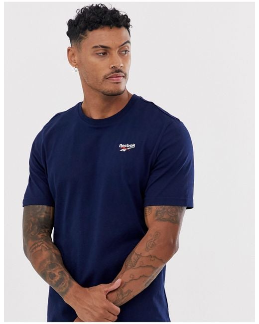 navy blue reebok shirt