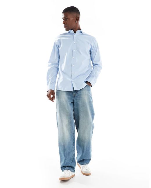 Jack & Jones Blue Slim Fit Shirt for men