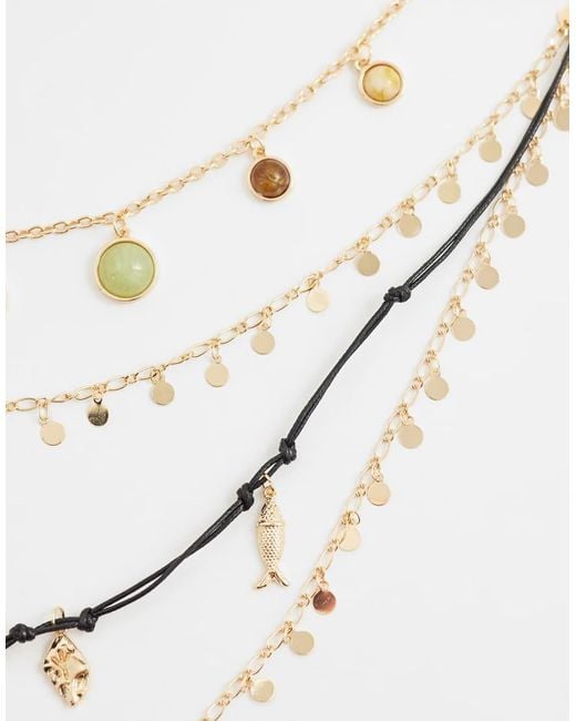 Reclaimed Vintage White Layered Necklace