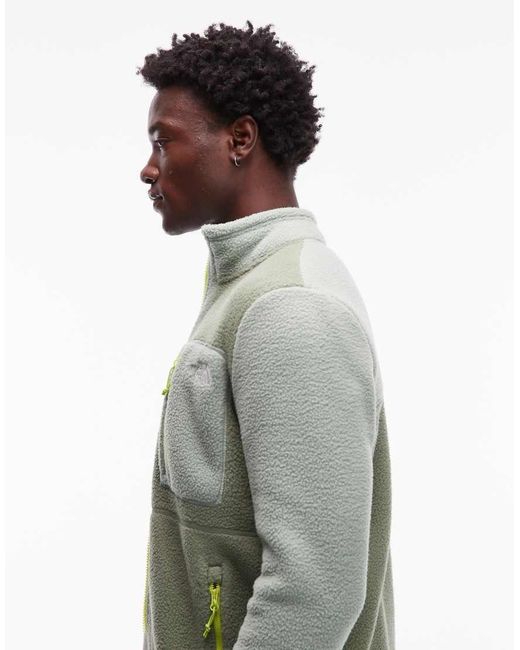 The North Face Gray Yumiori Full Zip Colourblock Fleece for men