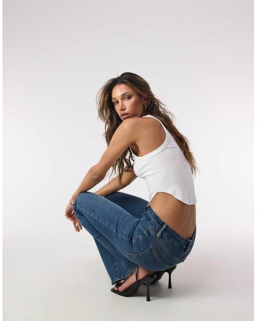 GOOD AMERICAN Blue Good Legs Flare Jeans