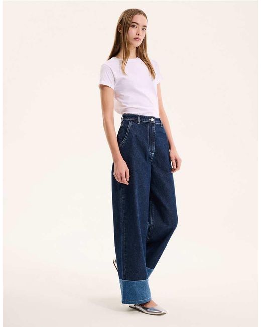 OMNES Blue Portland High Rise Ballon Fit Jeans