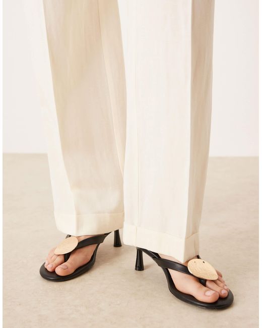 ASOS Natural Tailored Straight Leg Trousers With Linen Co-Ord