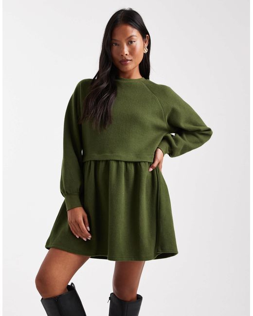 miss selfridge green dress - GREEN FLORAL