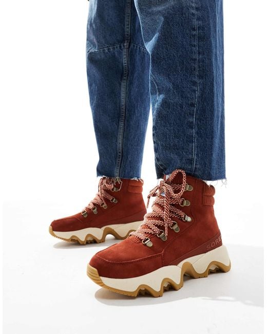Sorel Blue Kinetic Impact Conquest Plus Wp Waterproof Suede Snow Boots