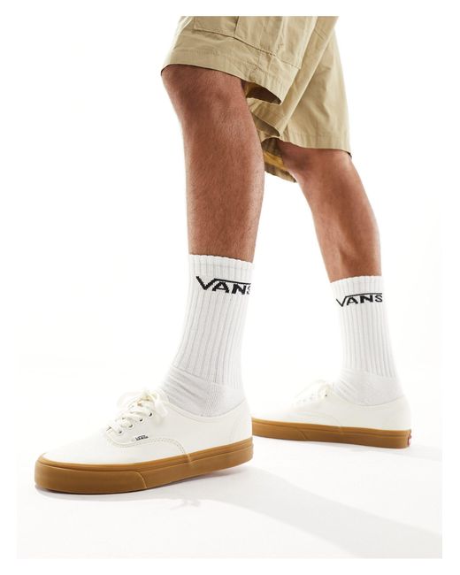 Authentic - sneakers sporco con suola di Vans in White da Uomo