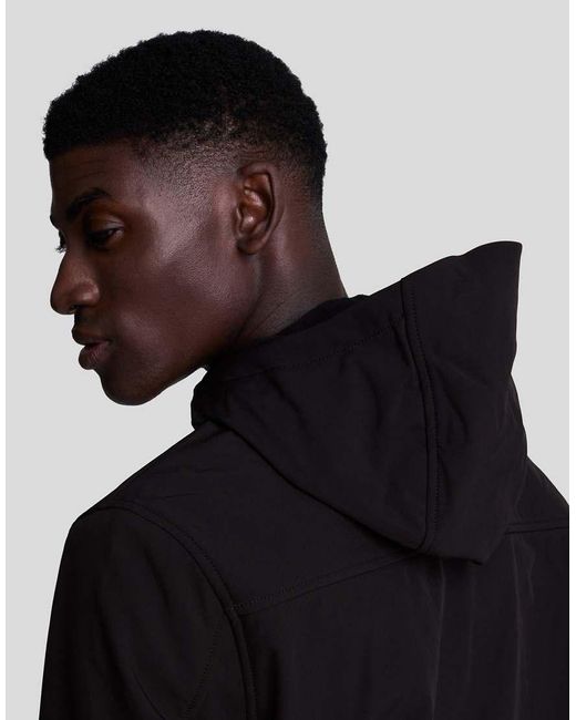 Lyle & Scott Blue Fleeceback Softshell Jacket for men