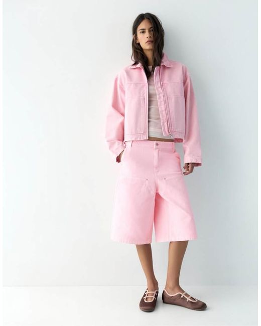 Giacca Multitasche di Pull&Bear in Pink