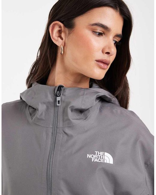 The North Face Gray Quest Dryvent Mono Cropped Jacket