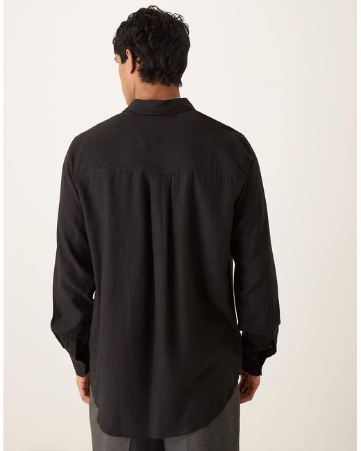 Sister Jane Black Unisex Contrast Lace Bow Shirt