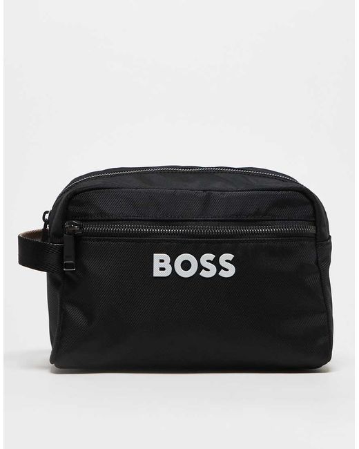 Boss Black Boss Catch Logo Wash Bag for men